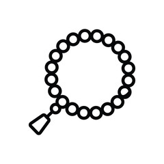 Tasbih vector icon