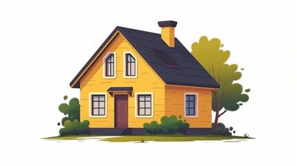 exterior house isolated icon vector illustration design