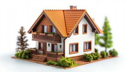 3d render of house