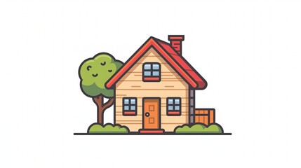 exterior house isolated icon vector illustration design
