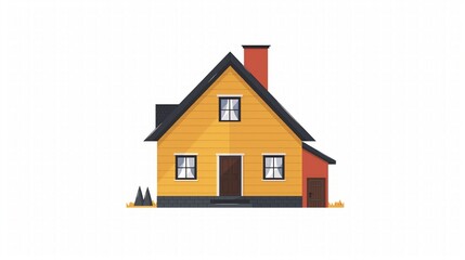 exterior house isolated icon vector illustration design