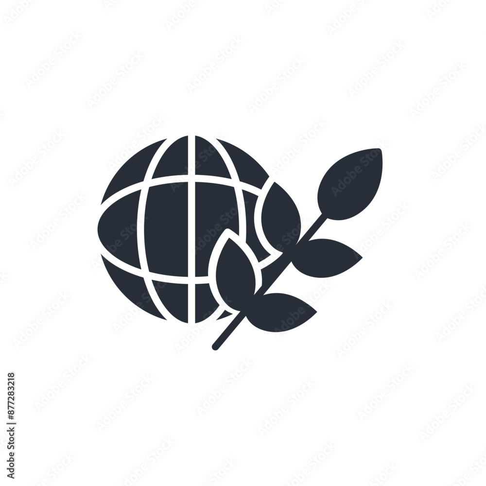 Poster environment icon. vector.editable stroke.linear style sign for use web design,logo.symbol illustrati