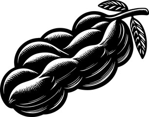 Obraz premium Black Velvet Tamarind Fruit icon 7