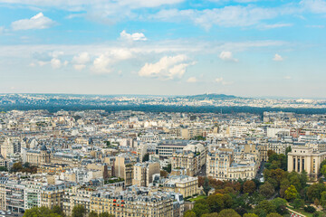 Fototapeta premium Paris, France - Aerial photography of the city scenery of Paris