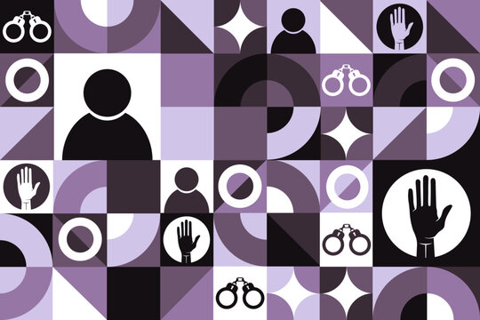 International Day of the Victims of Enforced Disappearances. August 30. Seamless geometric pattern. Template for background, banner, card, poster. Vector EPS10 illustration. - Powered by Adobe