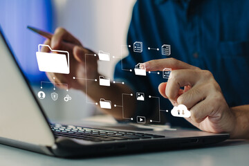 Document Management System (DMS) Online document file data software for efficient archiving lead to successful business process for company.