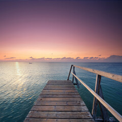 amazing light at the beach - beautiful ocean view