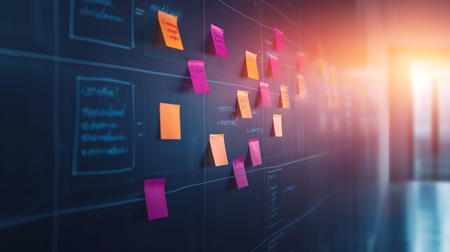 Team brainstorming creative solutions around a whiteboard, Innovation, Strategic thinking