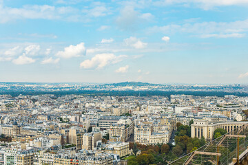 Fototapeta premium Paris, France - Aerial photography of the city scenery of Paris