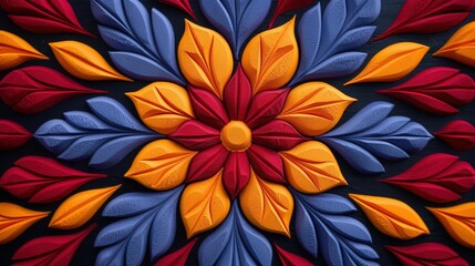 Fototapeta premium Vibrant Diwali festival rangoli designs