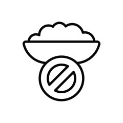 No Food vector icon