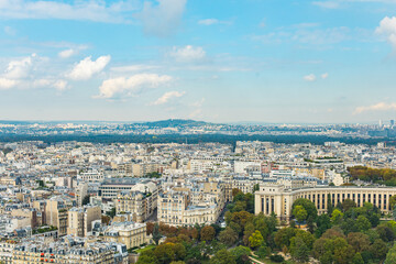 Fototapeta premium Paris, France - Aerial photography of the city scenery of Paris