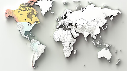 Fototapeta premium world map