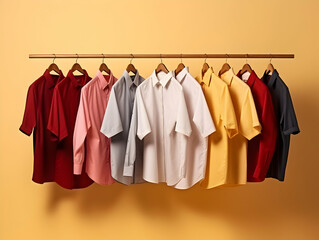 Obraz premium Laundry service, Ironing on clothes, hygiene and cleaning clothes on washing machine, Housekeeping lifestyle, housework concept, Laundry and dry cleaning business