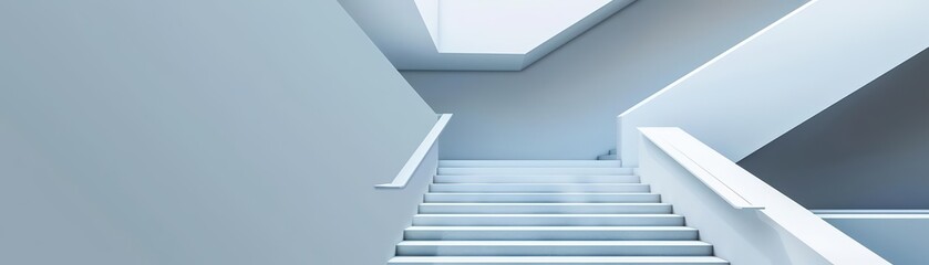 Obraz premium Modern geometric architectural interior design