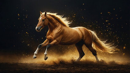 horse running