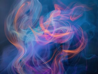 Fototapeta premium abstract light painting with swirling ethereal colors creating a dreamy otherworldly atmosphere