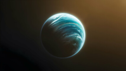 Cosmic Dawn Earth Bathed in Gold