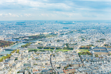 Paris, France - Aerial photography of the city scenery of Paris