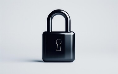 Naklejka premium A modern interpretation of a traditional padlock design