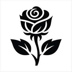 flower silhouette vector art