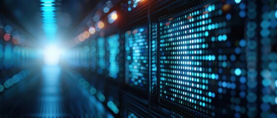 Fototapeta premium Defending system with a unique firewall backdrop