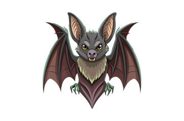 halloween bat with a bat , bat vector,  icon vector illustration,  bat silhouette of a  bat  isolated on a white background,  eps,  png,  svg,  vector 