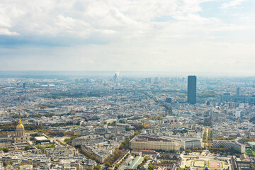 Naklejka premium Paris, France - Aerial photography of the city scenery of Paris