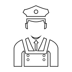 police icon vector, police solid icon, flat style icon, line art icon, gradient, for your company logo and web design