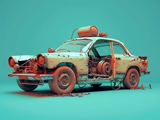 Real time vehicle recall status updates solid color background