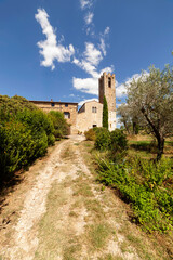 Italia, Toscana, Chianti, la Pieve del paese di San donato in Poggio.