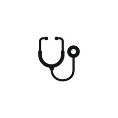 Stethoscope icon vector. EPS 10 editable vector