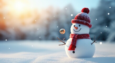 Snowman in Winter Wonderland.