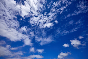 Blue sky background with clouds