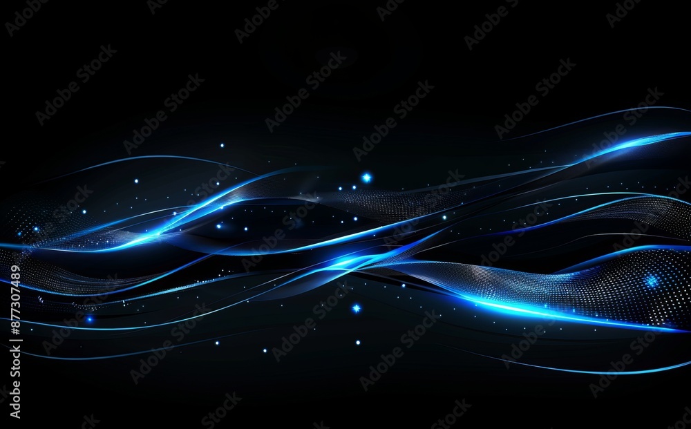 Poster graphitic digital network geometric pattern background concept