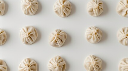 Georgian dumpling khinkali on a white background