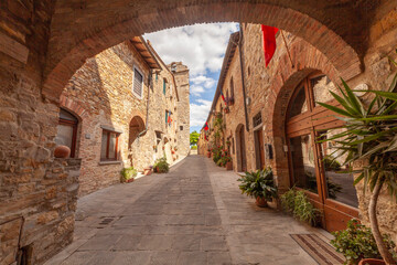 Italia, Toscana, il paese di San donato in Poggio.