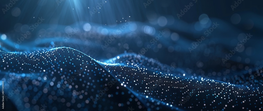 Aufkleber e-commerce. digital background. big data visualization. 3d rendering.