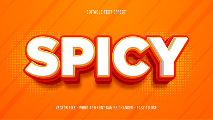 Spicy sauce editable text effect, red text style
