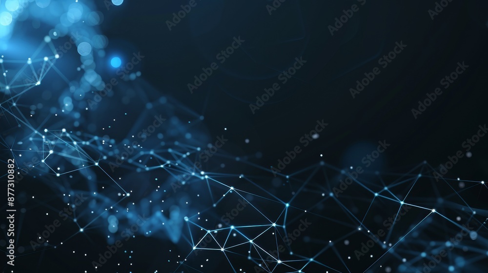 Poster a futuristic abstract technology and engineering background with a 3d render.