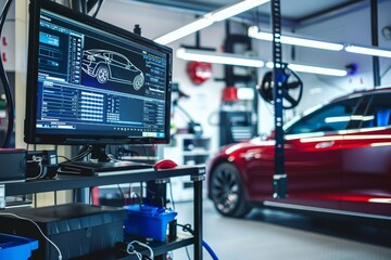 Modern Car Diagnostic Center with Advanced Equipment and Trained Technicians for Efficient Auto Analysis