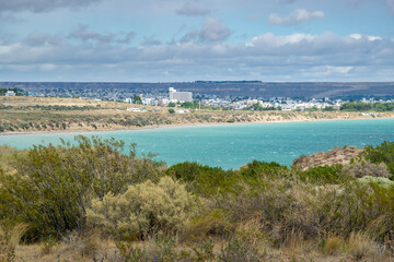 New gulf landscape, puerto madryn, chubut, argentina