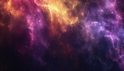 Naklejka premium Galaxy background showcasing the wonders of deep space