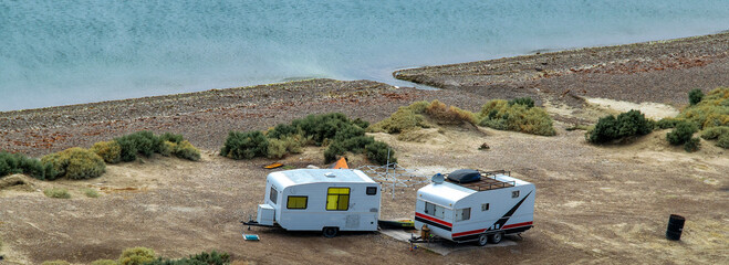 Cerro avanzado beach punta loma, puerto madryn, argentina