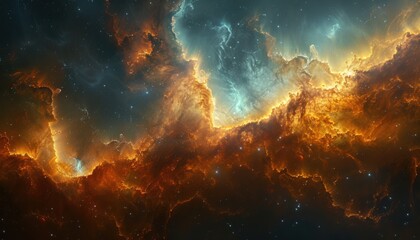 Fototapeta premium Galaxy background representing a stellar nursery