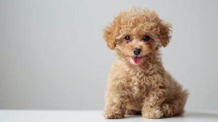 The adorable fluffy poodle