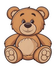 Naklejka premium toy bear cartoon