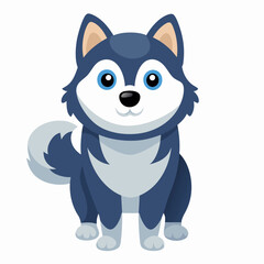 Dog vector illustration, animal isolated on white, dog silhouette, dog vector art