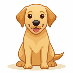 Dog vector illustration, animal isolated on white, dog silhouette, dog vector art