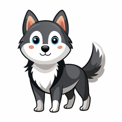 Dog vector illustration, animal isolated on white, dog silhouette, dog vector art
